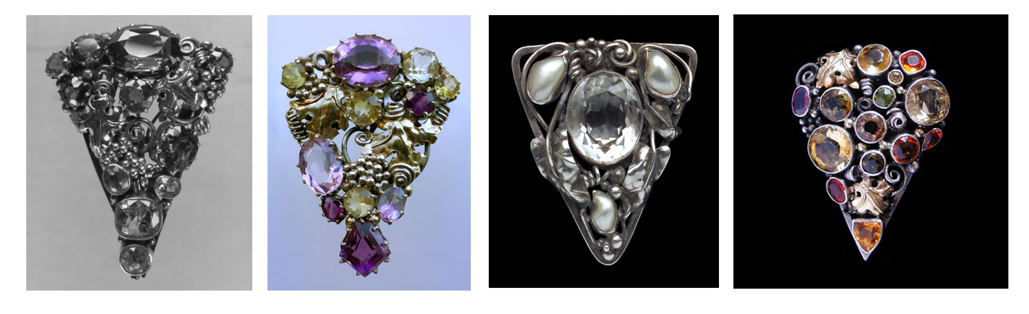 The jewellery pieces are from left to right Toledo museum, Tadema Gallery as is the next and far right Van den Bosch.