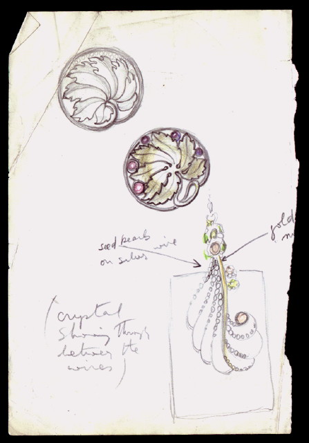 Brooch and earring designs